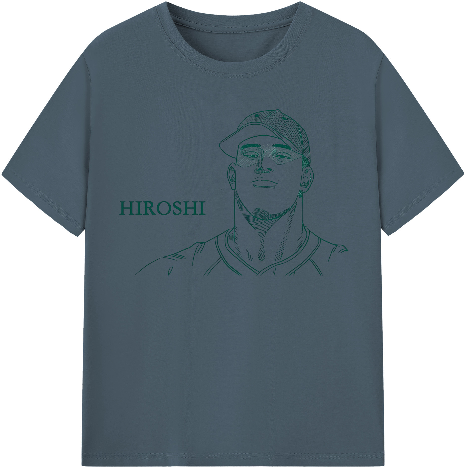 SLAM DUNK／スラムダンク 綿100％半袖Tシャツ（フロントプリント）